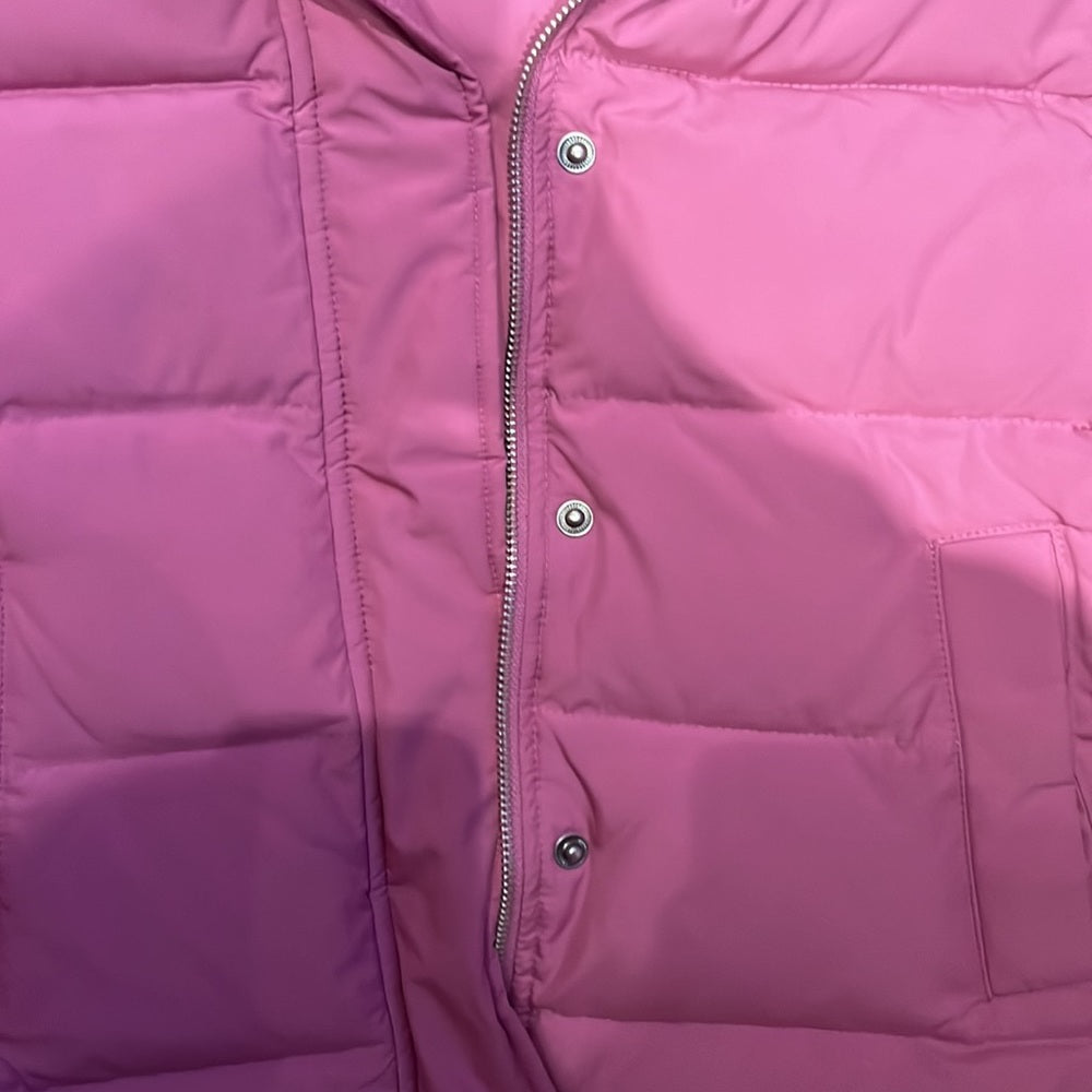 Theory Women’s Pink Puffer Vest Size M