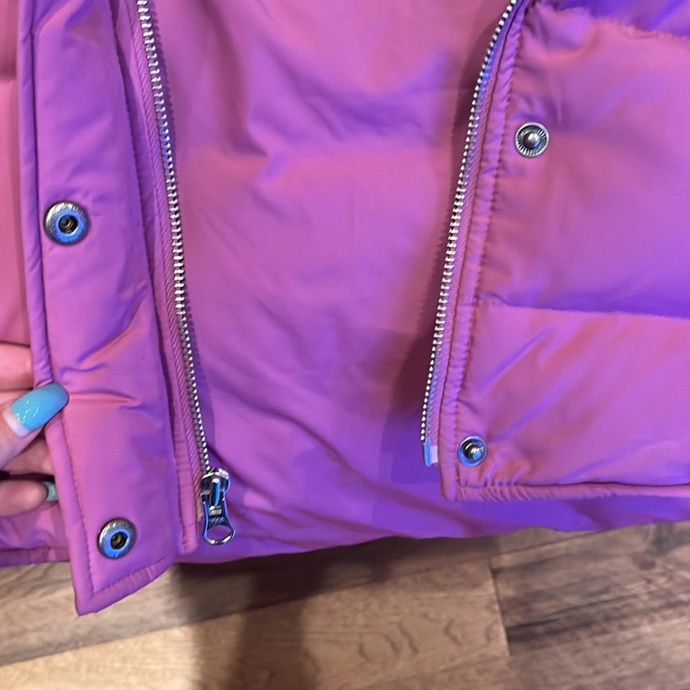 Theory Women’s Pink Puffer Vest Size M