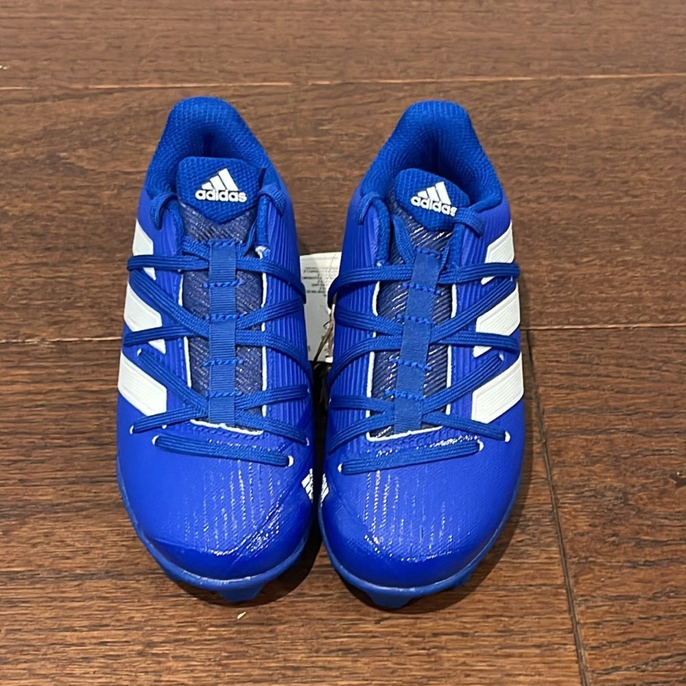Adidas Boys Blue Afterburner 8 Cleats Size 13