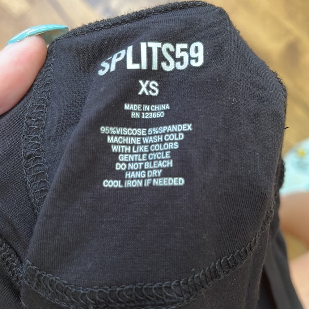 Splits59 Women’s Black Tank Top Size XS