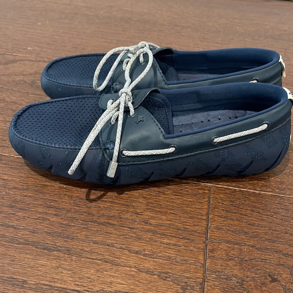 Vilebrequin Men’s Navy Boat Shoes Size 7