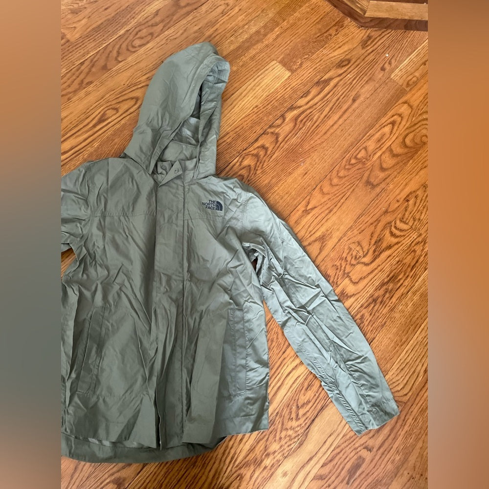 The North Face Green Rain Jacket Size Medium 10/12