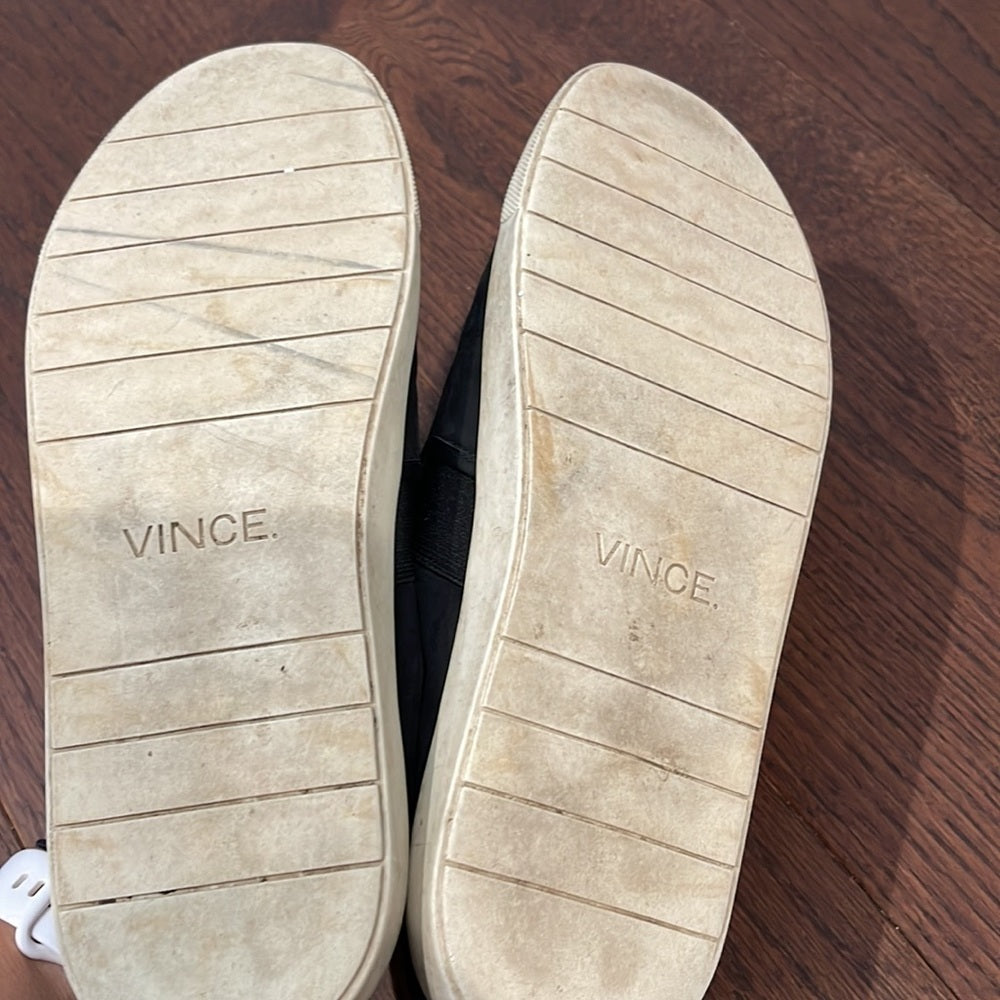 Vince Women’s Black Suede Sneakers Size 7.5