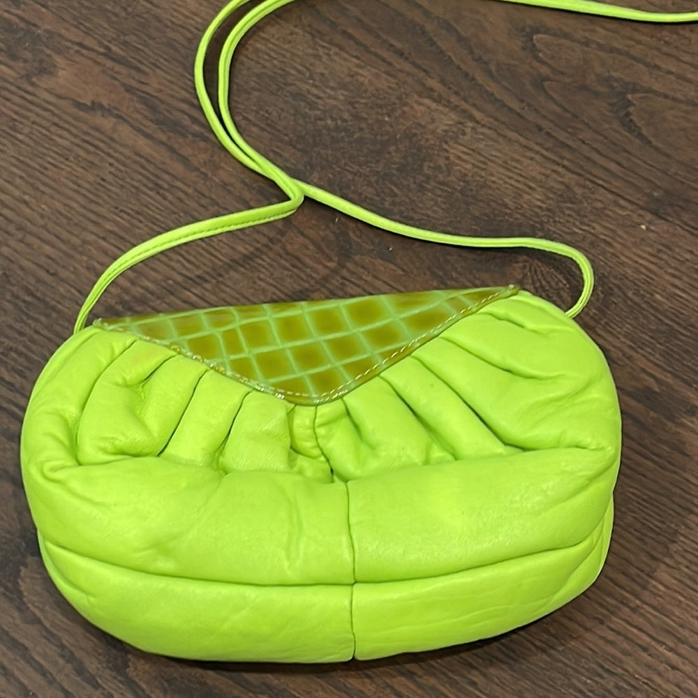 Green Leather Crossbody Bag