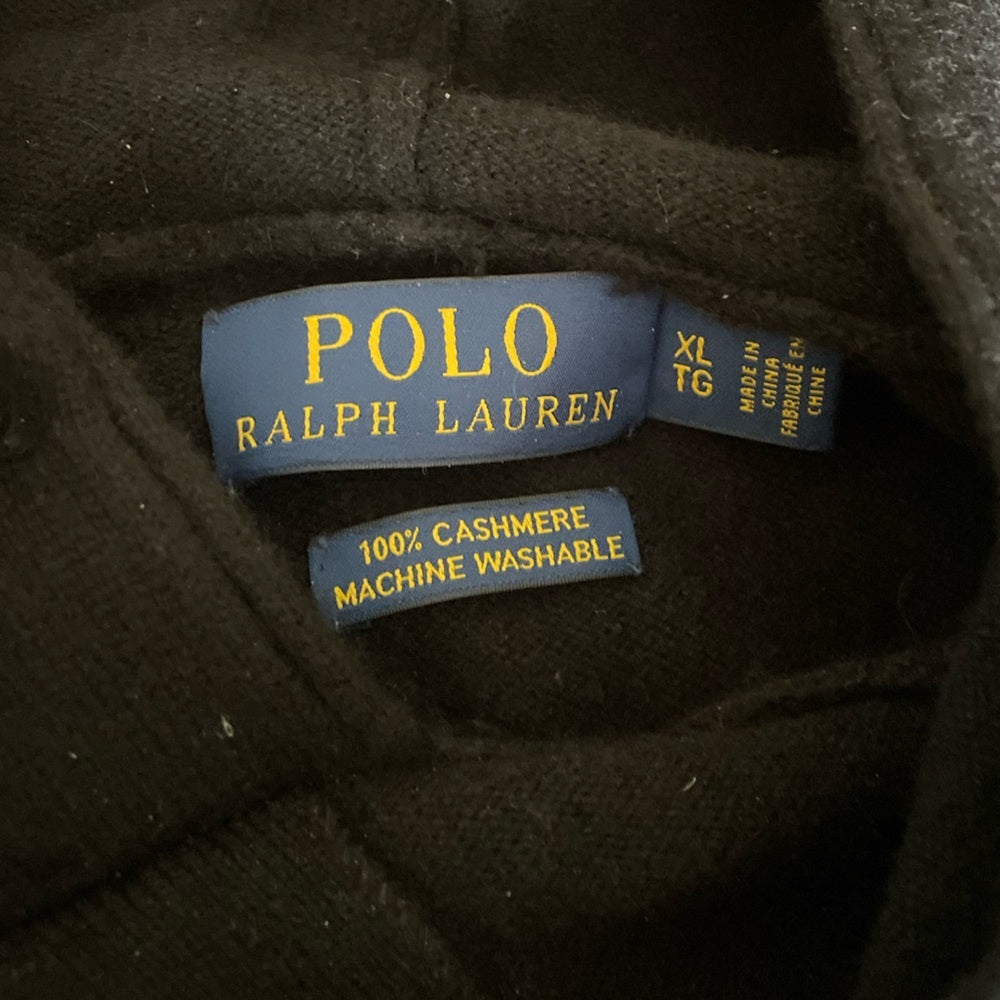 Polo Ralph Lauren Black Hoodie Size XL