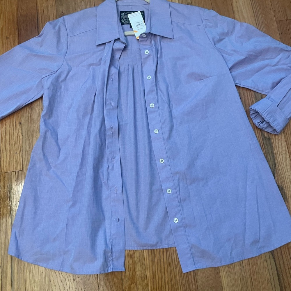 NWT Veronique Maternity Blue Button Down Size 12