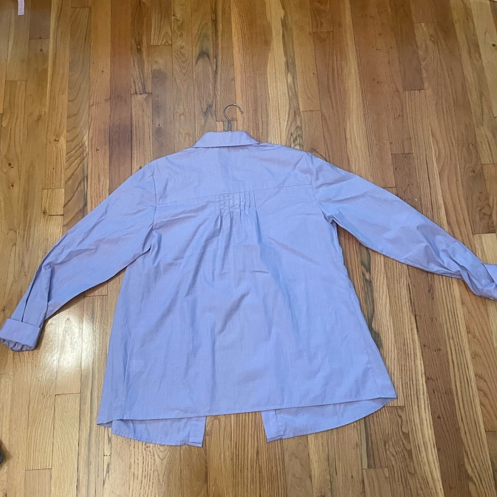 NWT Veronique Maternity Blue Button Down Size 12