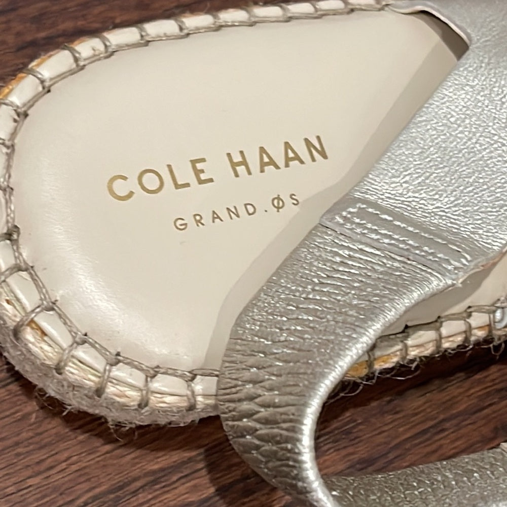 COLE Haan Women’s Silver Sandals Size 8.5