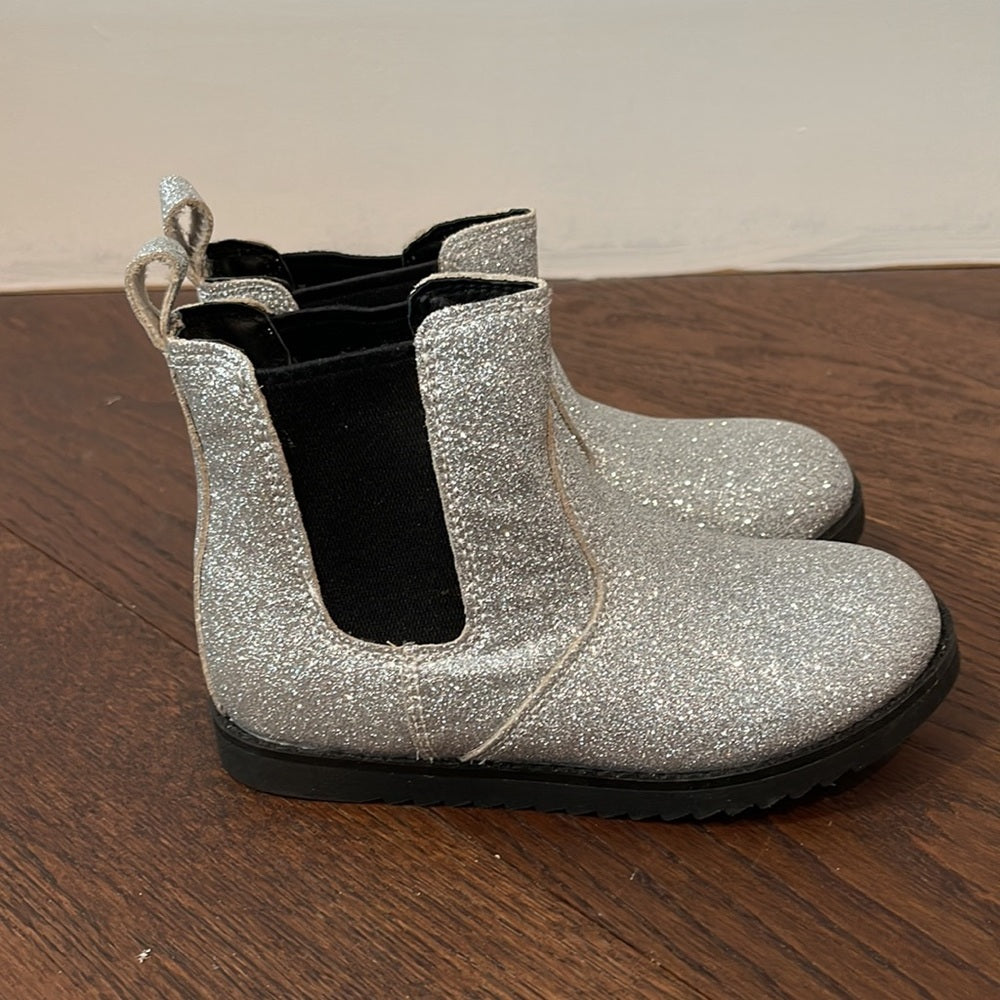 Old Soles Girls Silver Booties Size 26/9.5