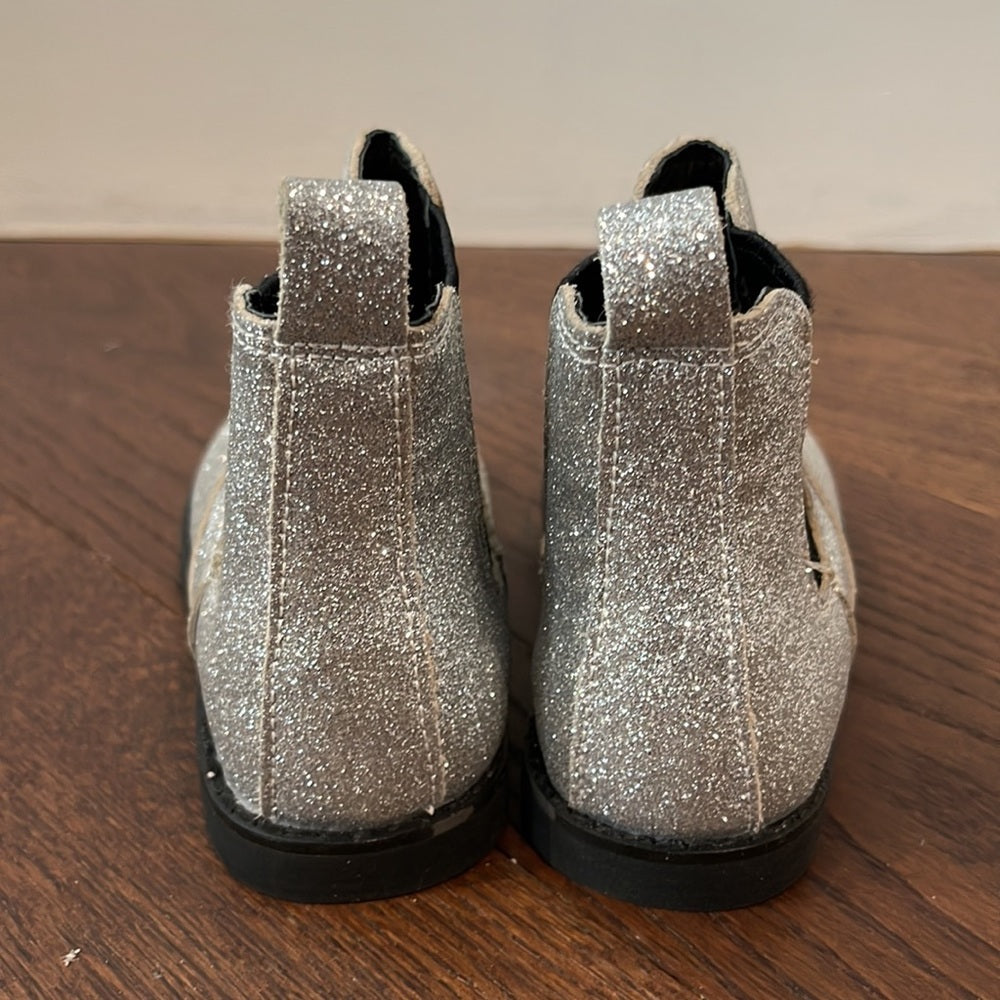 Old Soles Girls Silver Booties Size 26/9.5