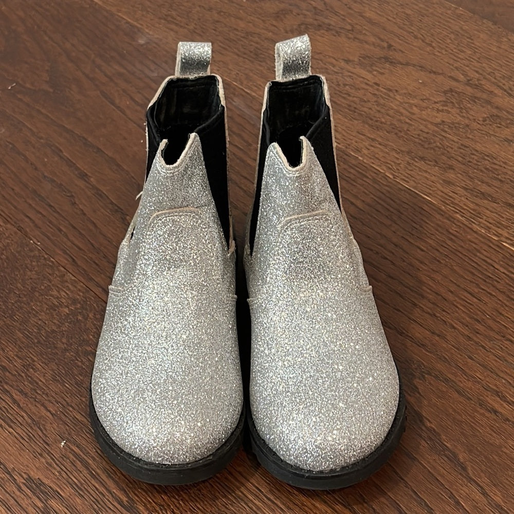 Old Soles Girls Silver Booties Size 26/9.5