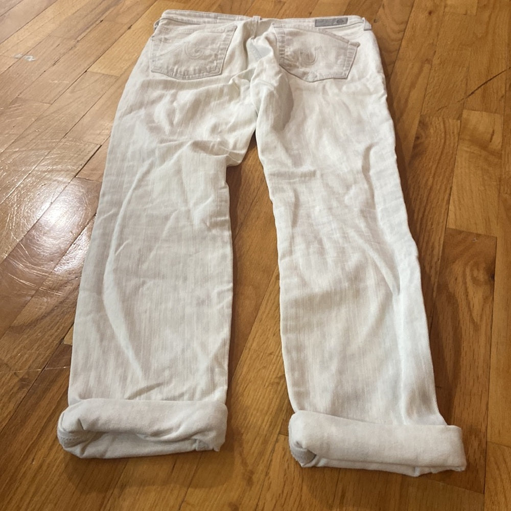 Women’s AG jeans. White washed blue. Size 27