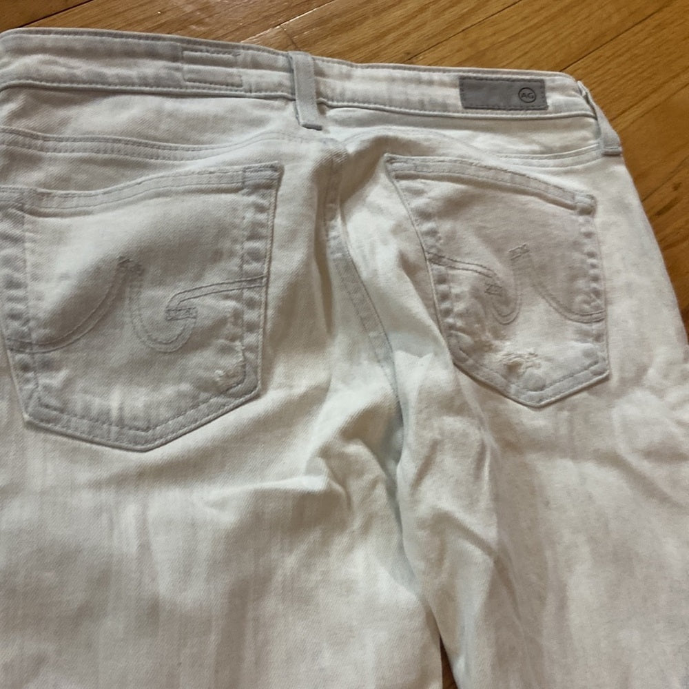 Women’s AG jeans. White washed blue. Size 27