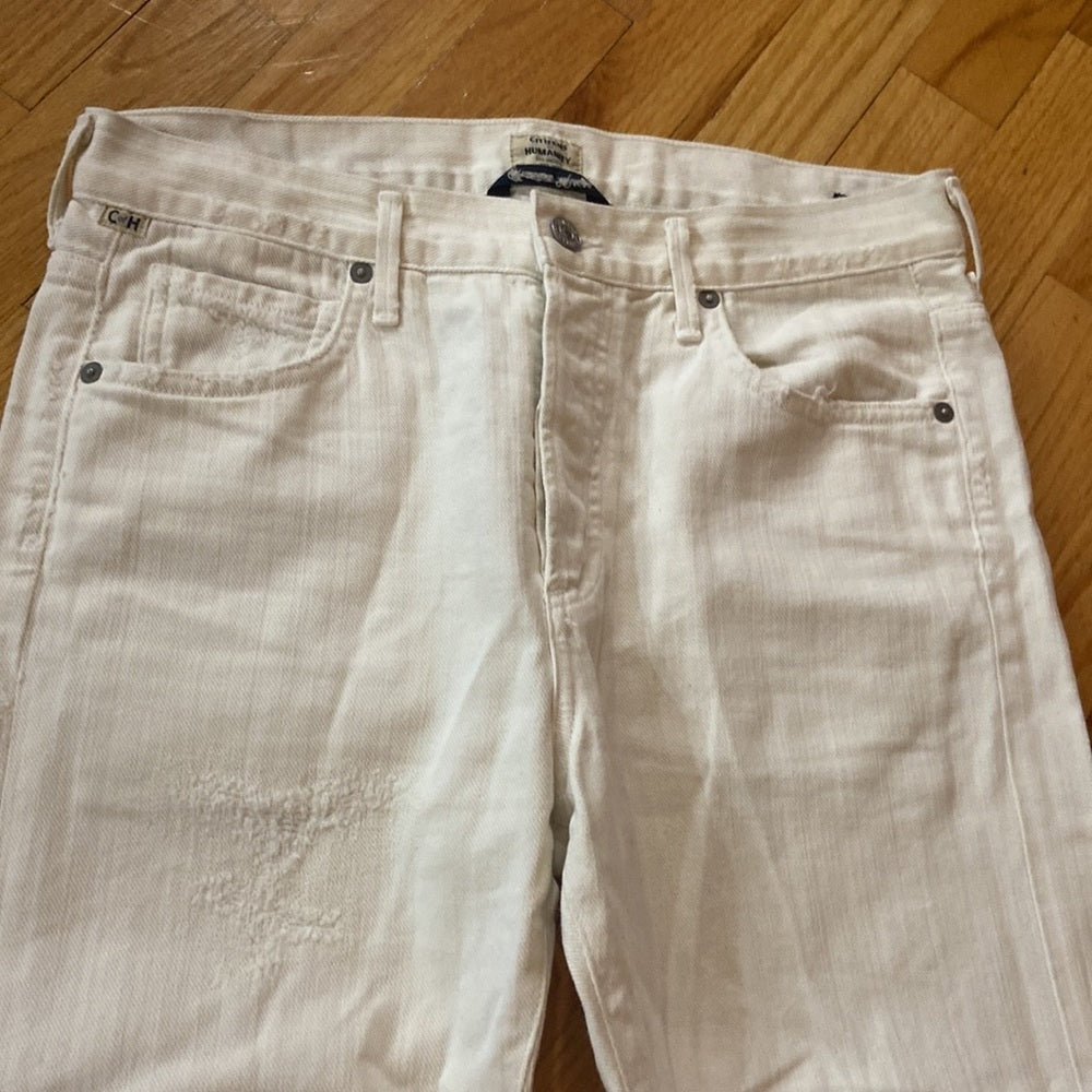 Women’s citizens of humanity jeans. White. Size 25