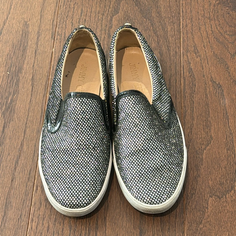 Jimmy Choo Women’s Sparkle Slip On Sneakers Size 38/8