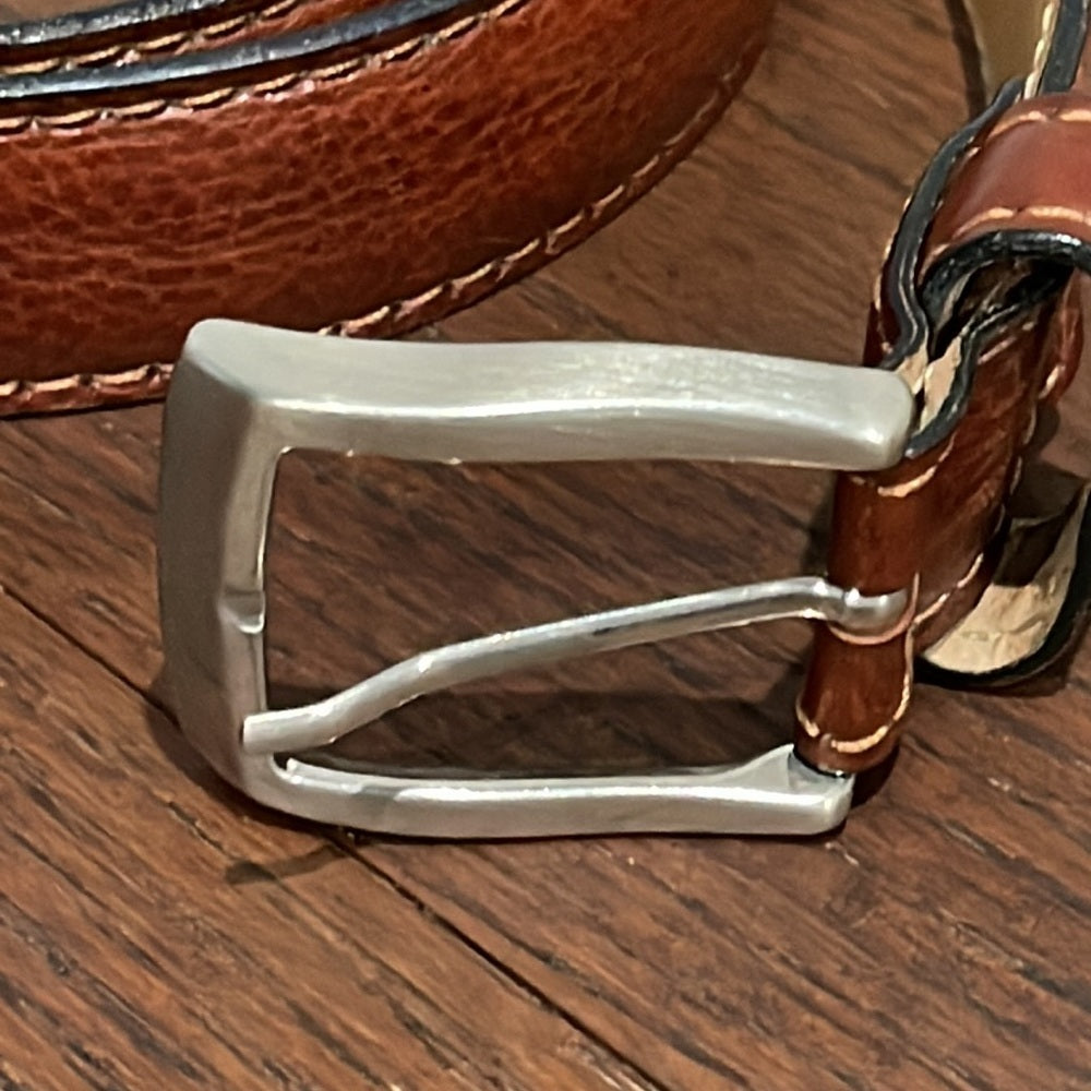 Dania for Andrew’s Brown Women’s Belt with Silver Buckle