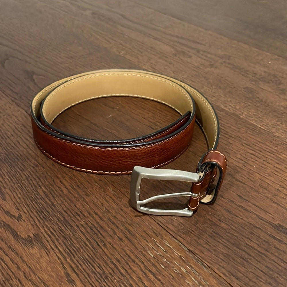 Dania for Andrew’s Brown Women’s Belt with Silver Buckle