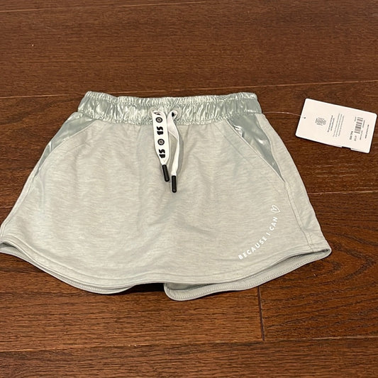 NWT Athleta Girl x Simone Biles Greenish/Grey Skort Size XS 6