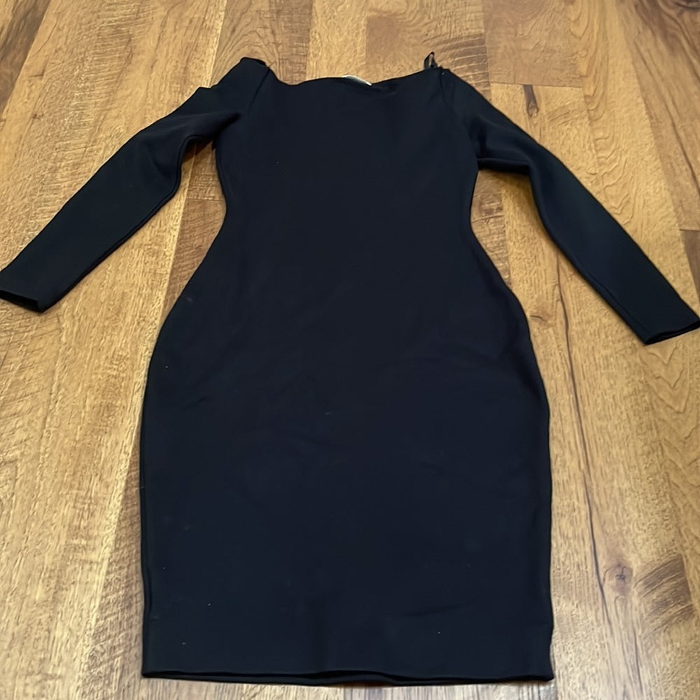 L’AGENCE Women’s Black Long Sleeve Dress Size S