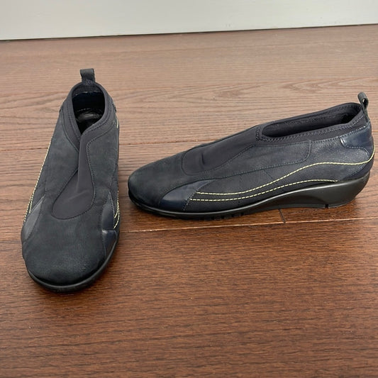 Farrell I Rossetti Black Wedge Pull On Sneaker Size 9