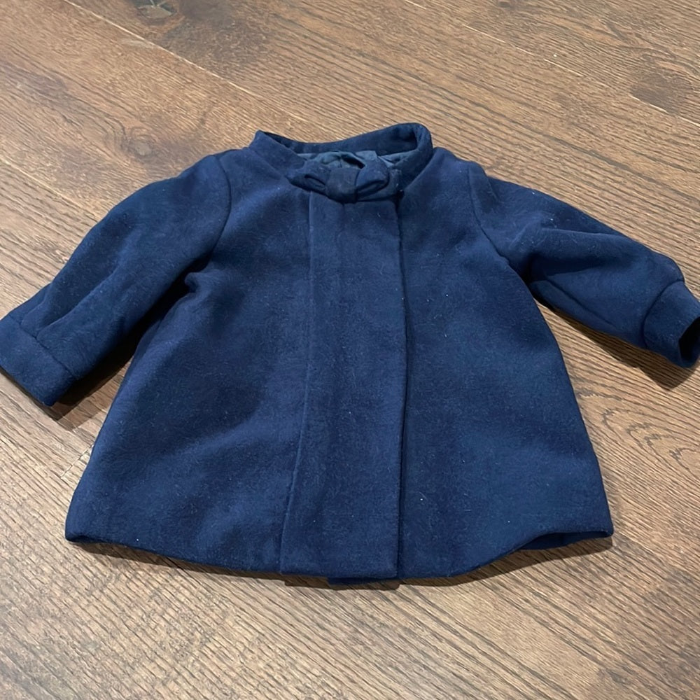 Gap Girls Navy Pea Coat Size 6-12 months