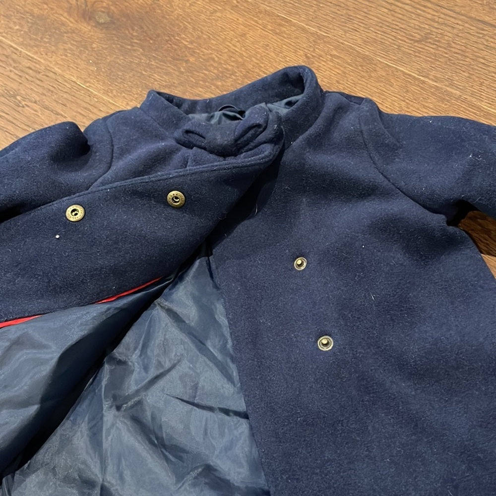 Gap Girls Navy Pea Coat Size 6-12 months