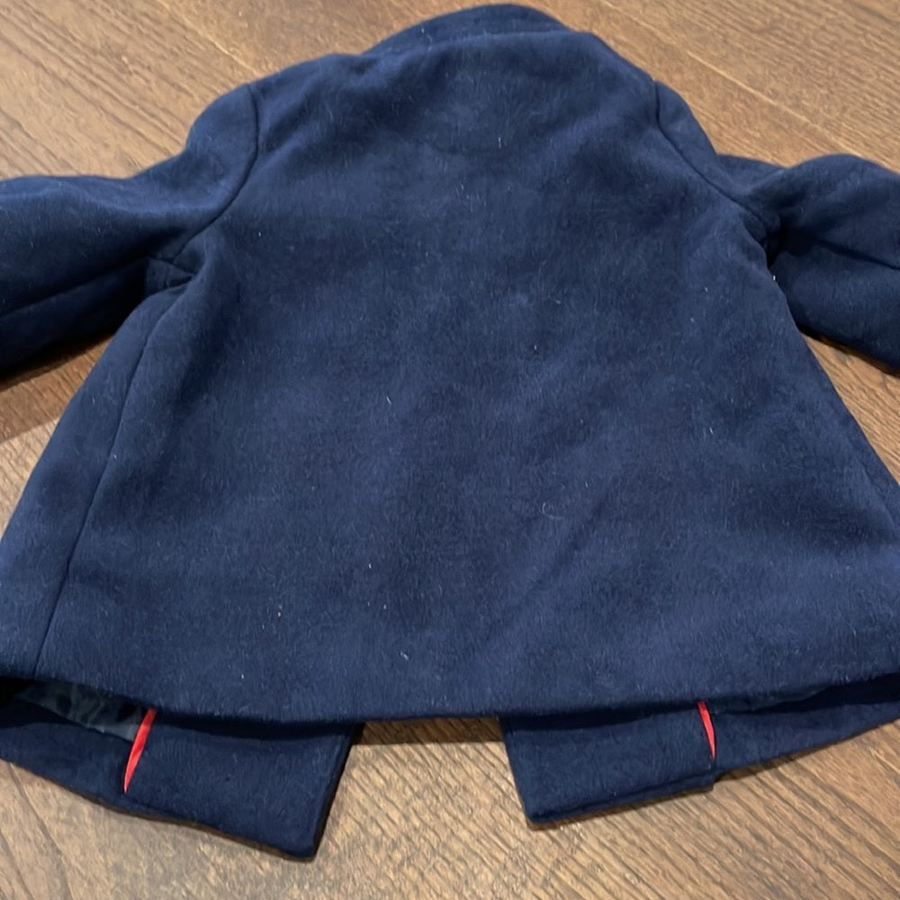 Gap Girls Navy Pea Coat Size 6-12 months