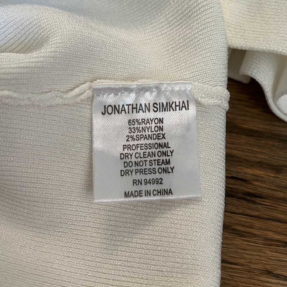 Women’s Jonathan Simkhai white top Size XS