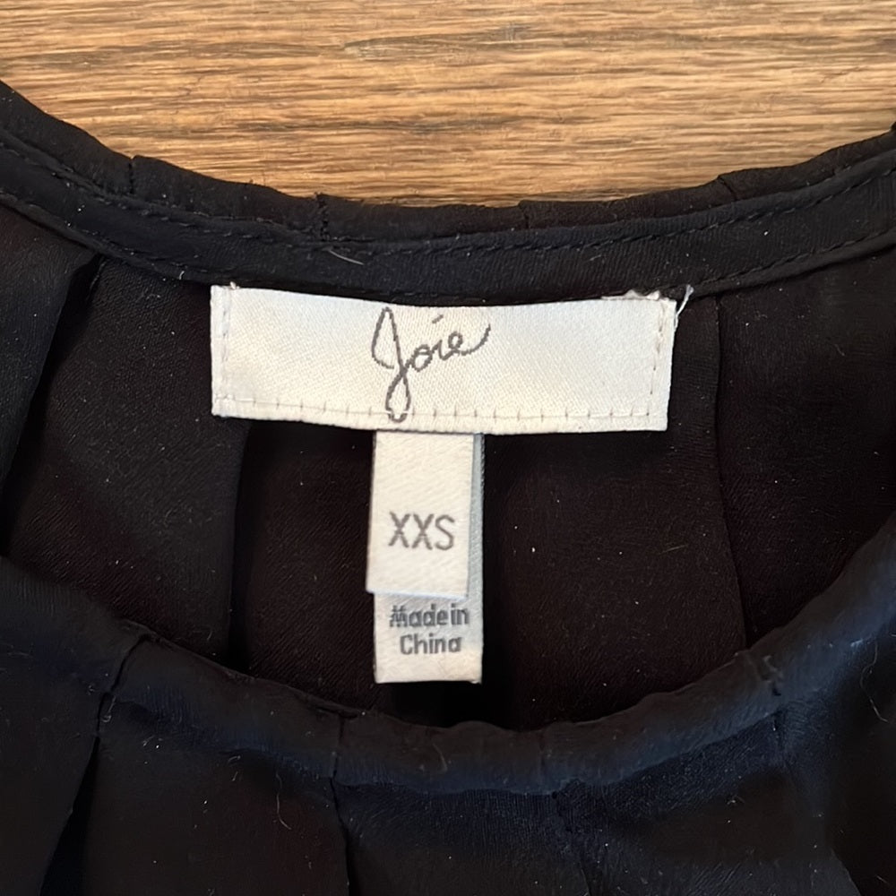 Women’s Joie black silk top Size XXS
