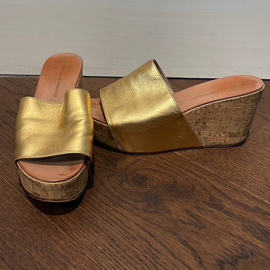 Diane Von Furstenberg Women’s Gold Wedges Size 7.5
