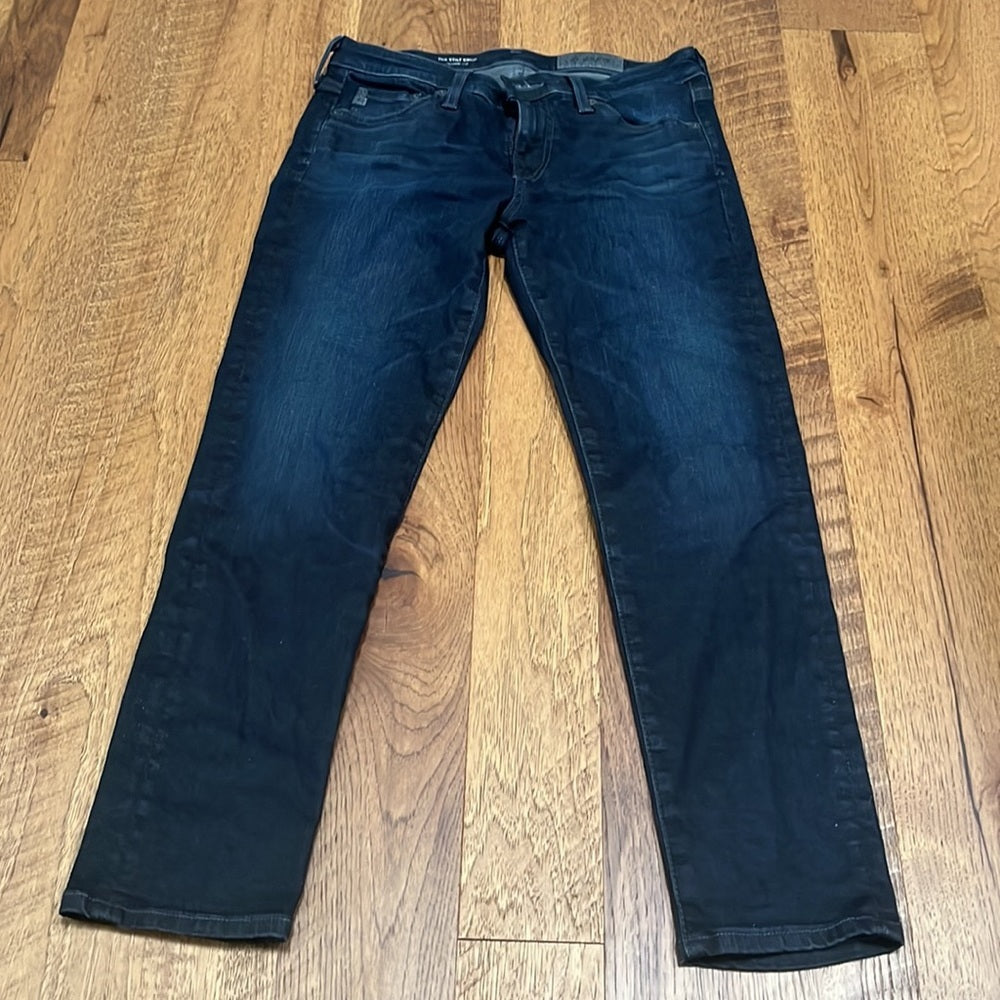 AG Adriano Goldschmied Women’s The Stilt Crop Denim Jeans Size 27