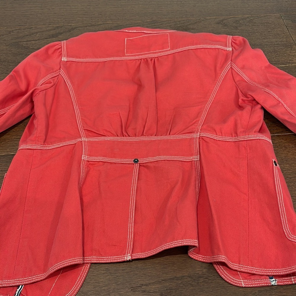 Marc Jacob’s Red Lightweight Blazer/Jacket Size 6