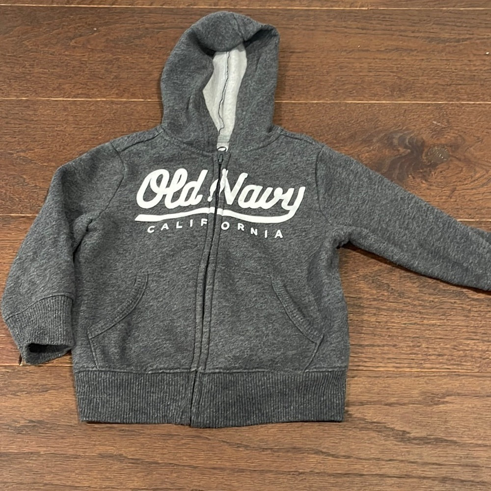 BOYS Old Navy Grey Zip Up Size 2T