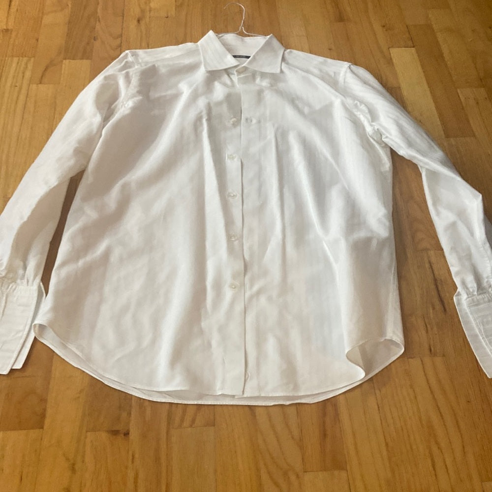 Men’s Pal Zileri button down shirt. White. Size 16 1/2 neck. 42