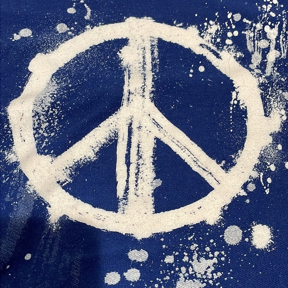 Revelation Girl’s Oversized Blue Peace Long Sleeve - S/M