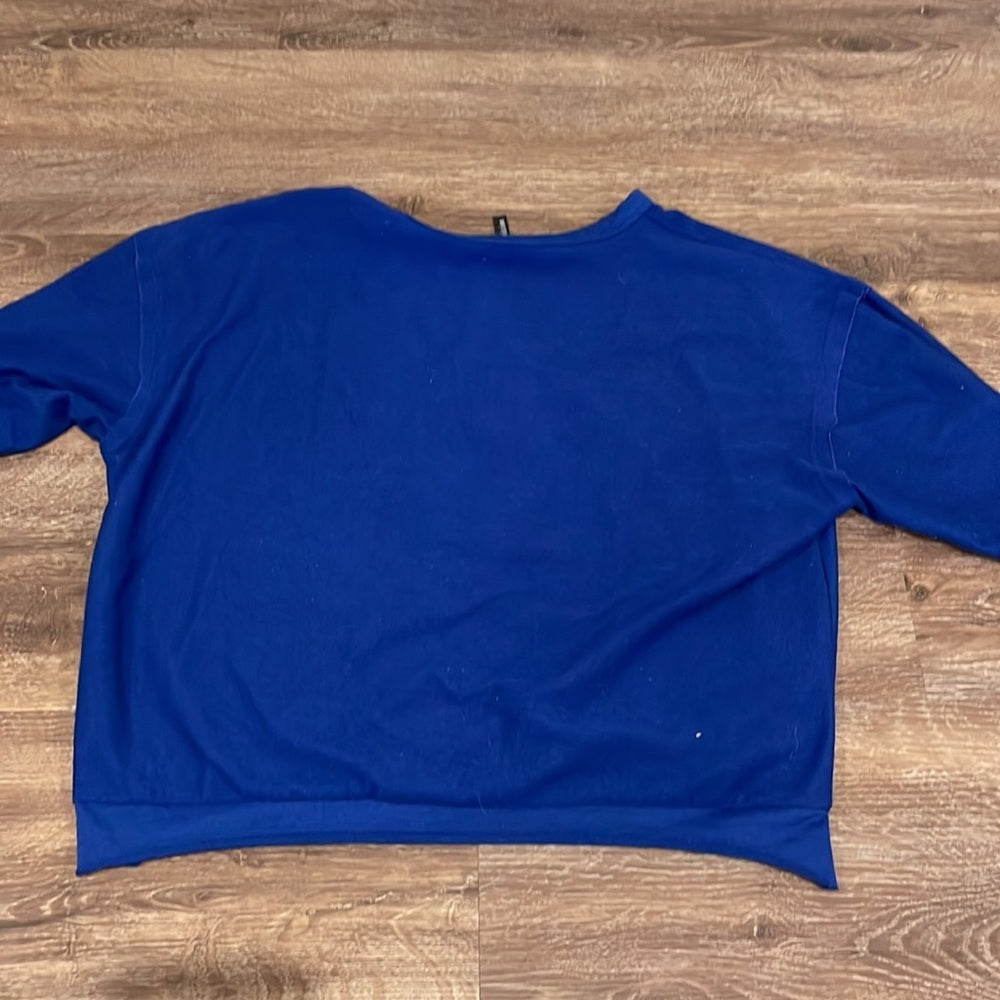 Revelation Girl’s Oversized Blue Peace Long Sleeve - S/M