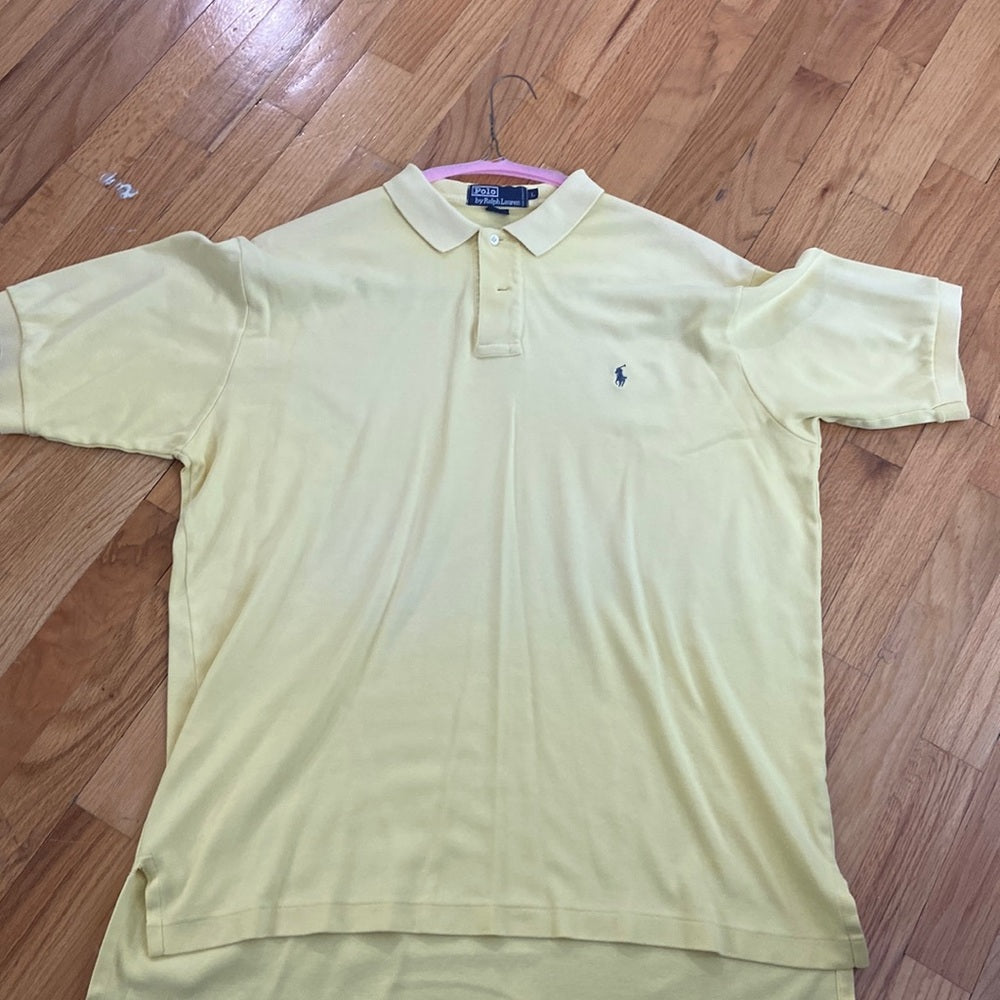 Men’s Polo by Ralph Lauren shirt. Yellow. Size L