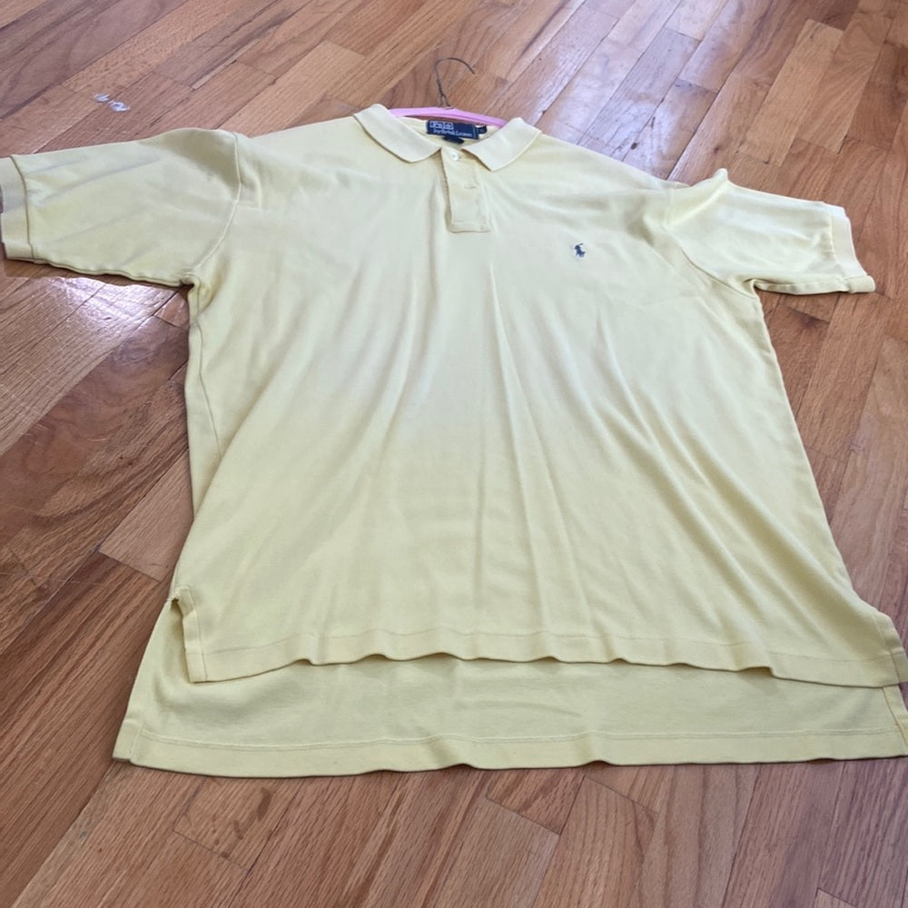 Men’s Polo by Ralph Lauren shirt. Yellow. Size L