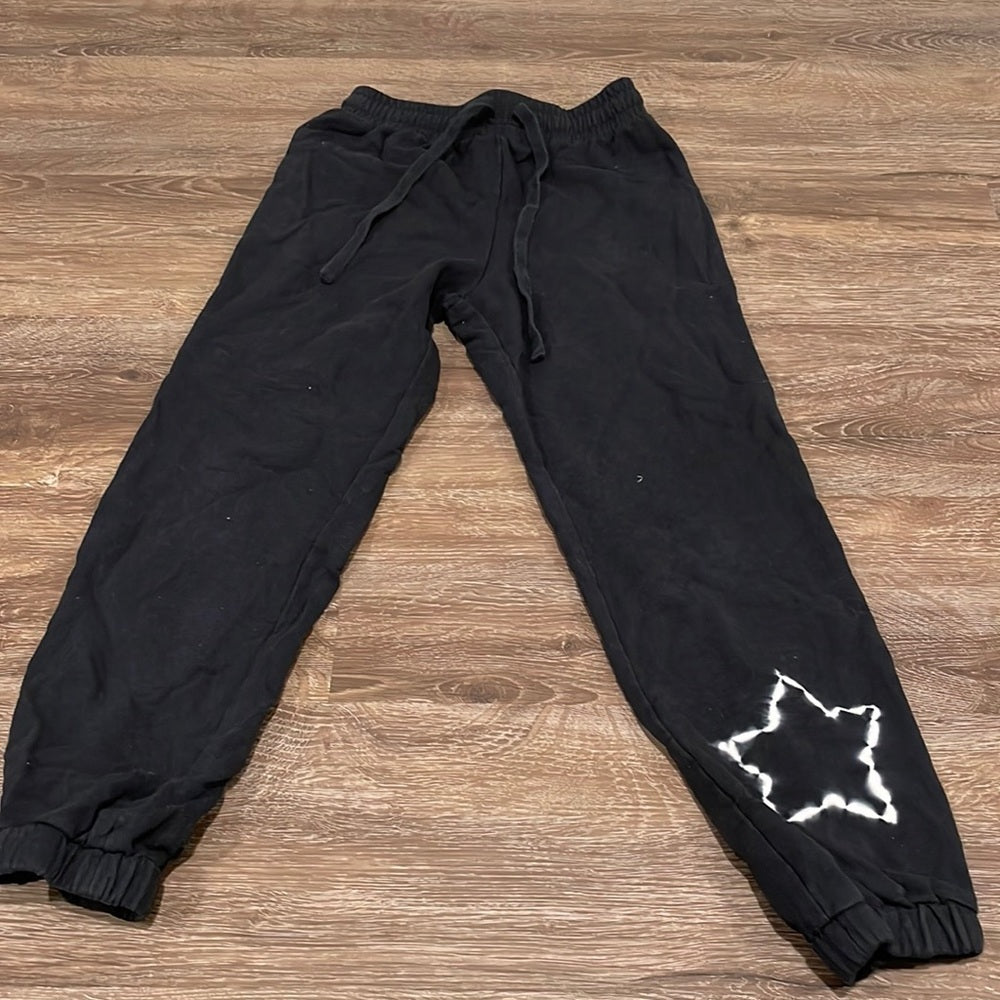 Before Sundown Girl’s Black Star Sweatpants - M/10