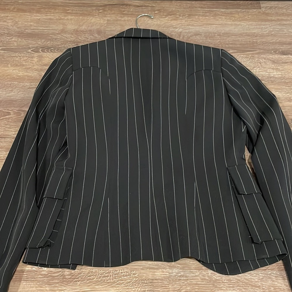 VIEW Women’s Striped Black Blazer - 2