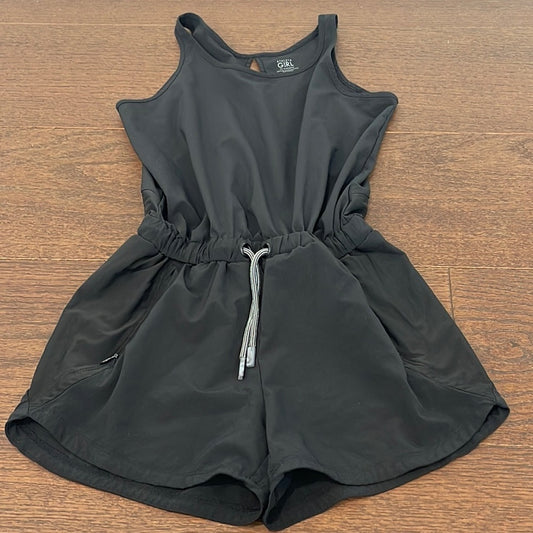 Athleta Girl Black On the Go Romper Size Medium 8-10