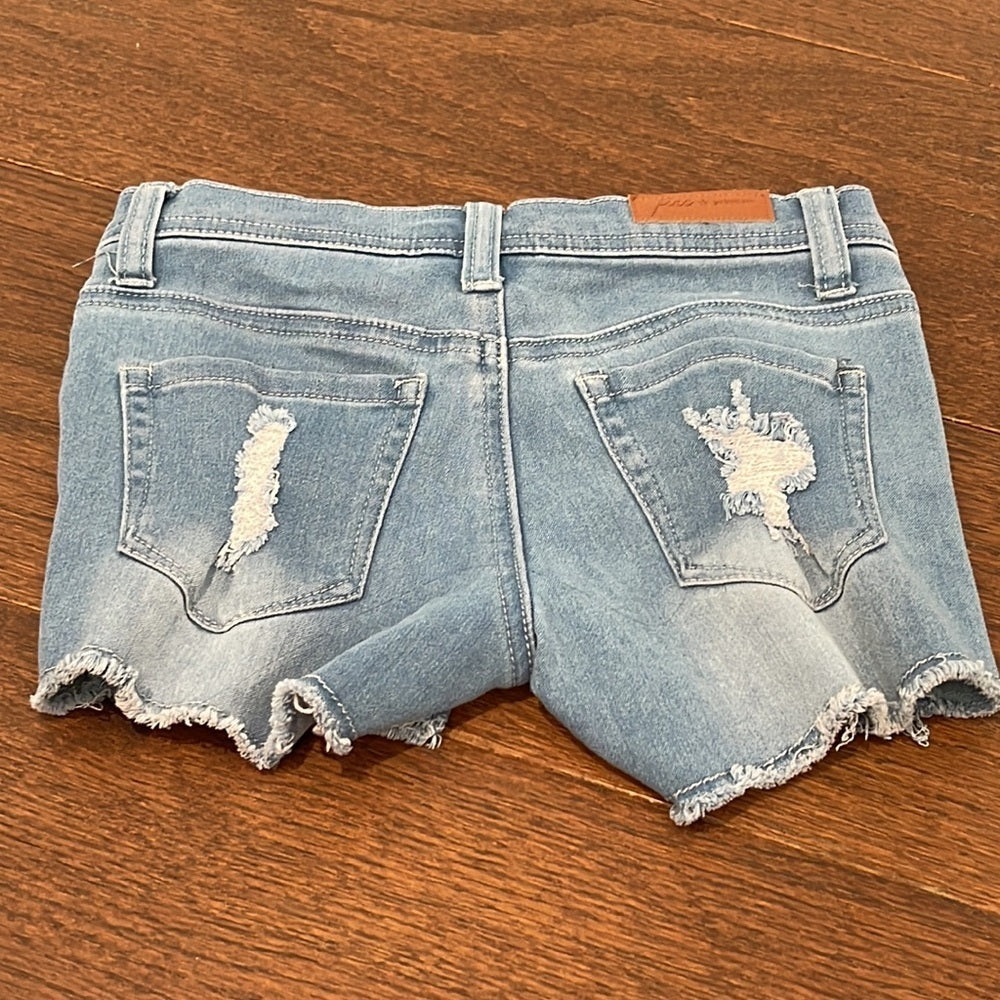 PINC Girls Blue Denim Shorts Size 8