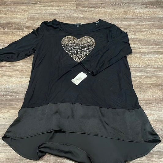 NWT K&C Girls Long Sleeve Dress with Heart - XL