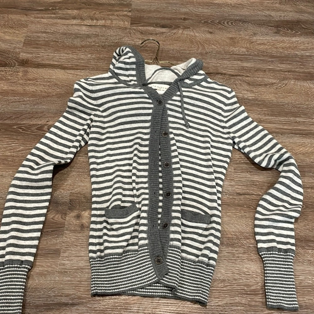 if it were me Women’s Striped Button-Down Cardigan - S