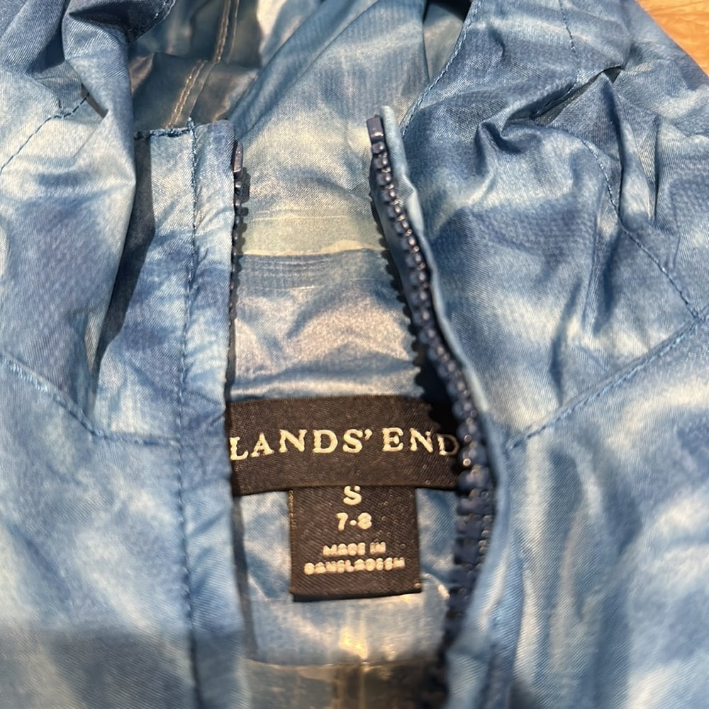 Lands’ End Kid’s Tie-Dye Raincoat - Size Small