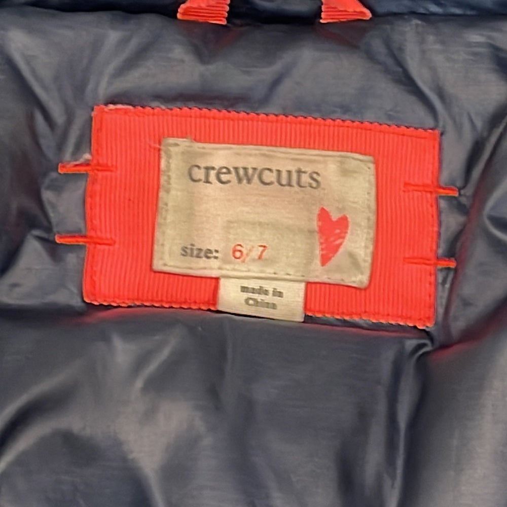 Crewcuts Girls Navy Down Jacket Size 6/7