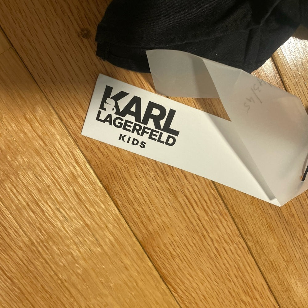 NWT Karl Lagerfeld Kids Black Shorts Size 8