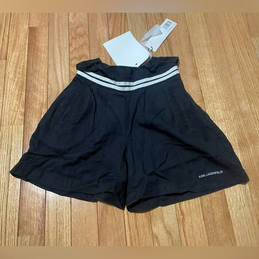 NWT Karl Lagerfeld Kids Black Shorts Size 8