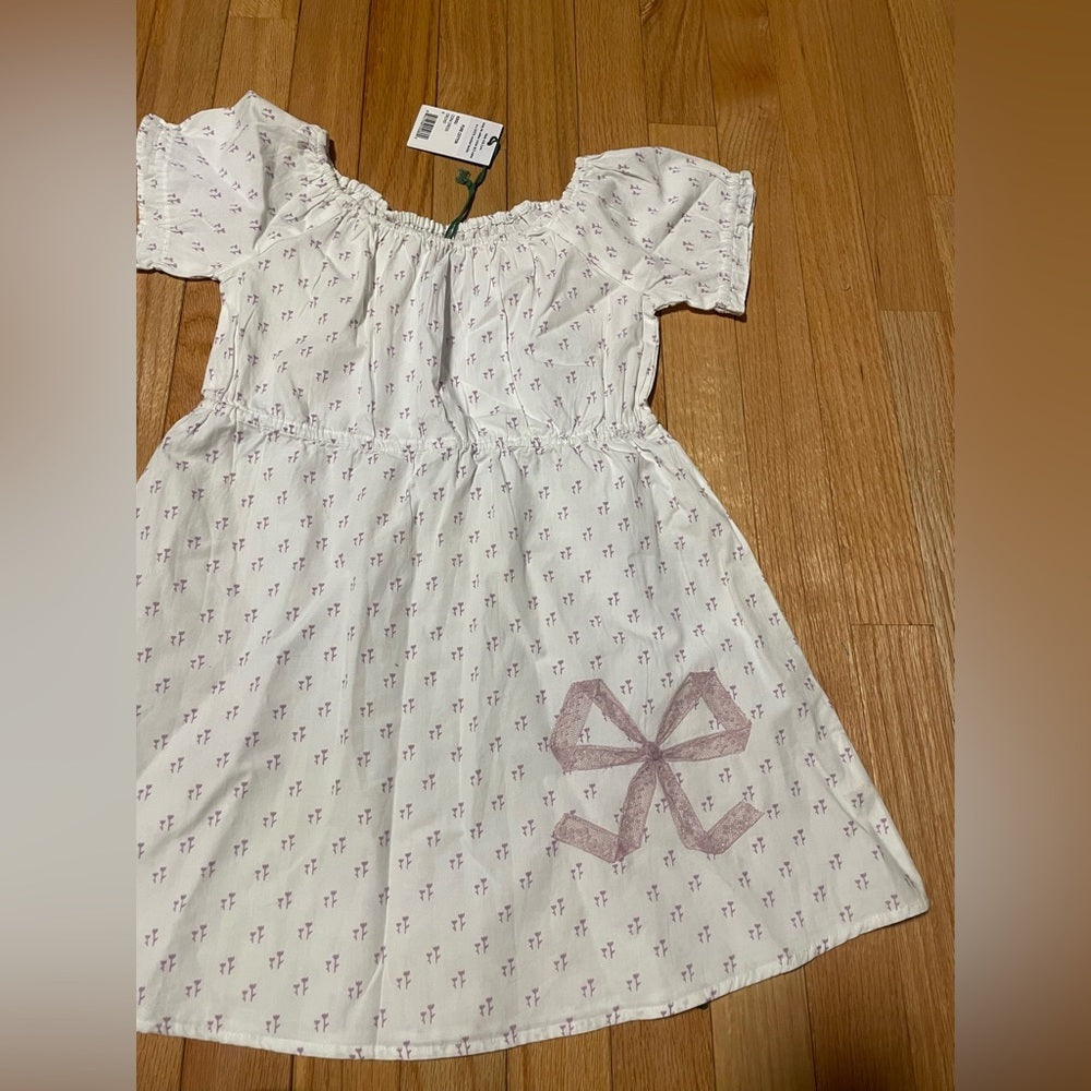 NWT Morgan Lane White and Purple Kids Dress Size 6