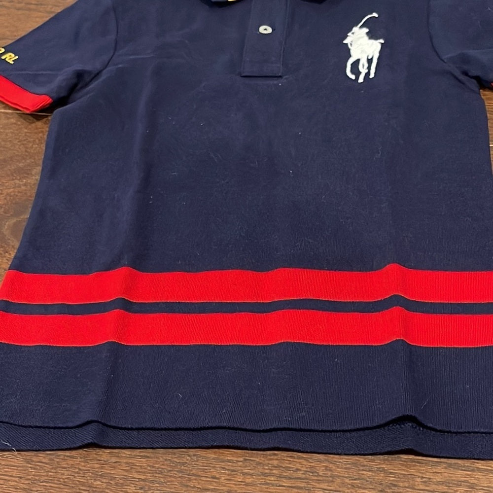 Nwt Polo Ralph Lauren Boys Navy Short Sleeve Polo Size 7